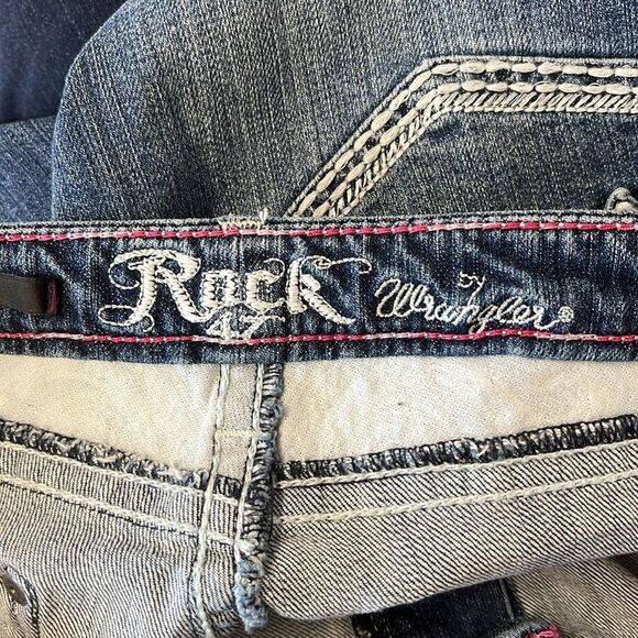 Rock 47 by WRANGLER | Heavy Stitch Western Low Rise Boot Cut Jeans 13/14X34 - Picture 7 of 10